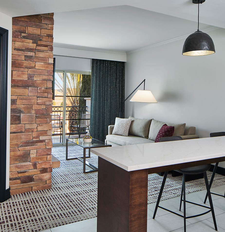 King Suite with Kitchen, Fireplace, and Balcony King Suite with Kitchen, Fireplace, and Balcony